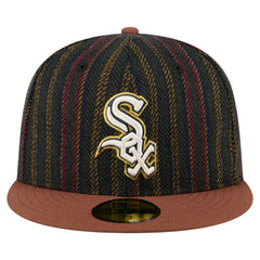 Chicago White Sox New Era Vintage Herringbone 59FIFTY Fitted Hat - Brown - New Era Online