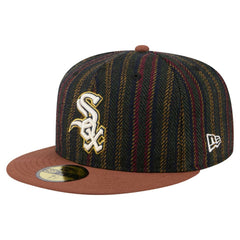 Chicago White Sox New Era Vintage Herringbone 59FIFTY Fitted Hat - Brown - New Era Online