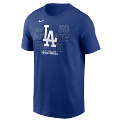 Mookie Betts Los Angeles Dodgers Nike 2024 MLB World Tour Seoul Series Player Name & Number Event Stack T-Shirt - Royal - Nike Discount