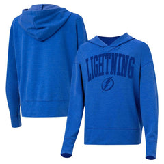 Tampa Bay Lightning Concepts Sport Women's Volley Pullover Hoodie - Blue - NHL 201398087