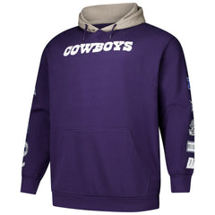 Fanatics Dallas Cowboys Big & Tall Patched Out Pullover Hoodie Purple