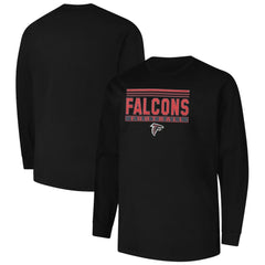 Atlanta Falcons Profile Big & Tall Pop Long Sleeve T-Shirt Black