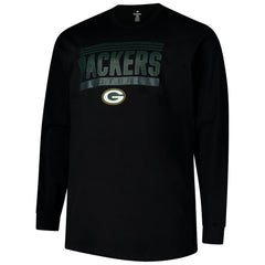 Green Bay Packers Profile Big & Tall Pop Long Sleeve T-Shirt Black