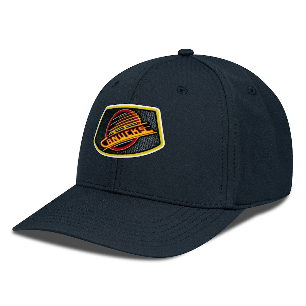 Vancouver Canucks Levelwear Retro Skylight Rise Flex Hat - Black - NHL 201398290
