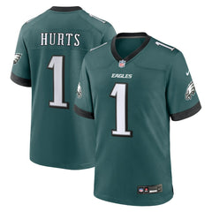 Nike Jalen Hurts Philadelphia Eagles Team Game Jersey Midnight Green