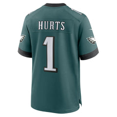 Nike Jalen Hurts Philadelphia Eagles Team Game Jersey Midnight Green