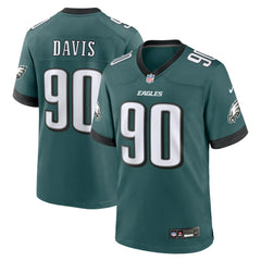 Nike Jordan Davis Philadelphia Eagles Team Game Jersey Midnight Green