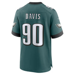Nike Jordan Davis Philadelphia Eagles Team Game Jersey Midnight Green
