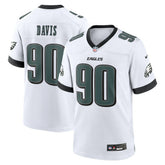Nike Jordan Davis Philadelphia Eagles White Game Jersey White