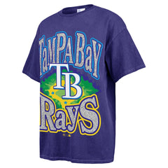 Tampa Bay Rays '47 Women's Flashing Lights Boyfriend T-Shirt - Navy - 47 brand Lifestyle