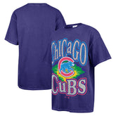 Chicago Cubs '47 Women's Flashing Lights Boyfriend T-Shirt - Navy - 47 brand Lifestyle
