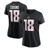Nike Kirk Cousins Atlanta Falcons Women's Player Name & Number T-Shirt Black