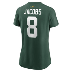 Nike Josh Jacobs Green Bay Packers Women's Player Name & Number T-Shirt Green
