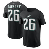 Nike Saquon Barkley Philadelphia Eagles Player Name & Number T-Shirt Black