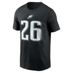 Nike Saquon Barkley Philadelphia Eagles Player Name & Number T-Shirt Black