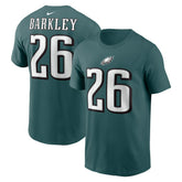 Nike Saquon Barkley Philadelphia Eagles Player Name & Number T-Shirt Midnight Green