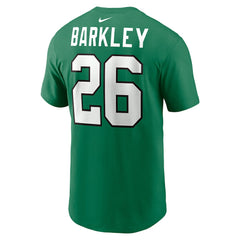 Nike Saquon Barkley Philadelphia Eagles Player Name & Number T-Shirt Kelly Green