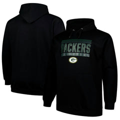 Fanatics Green Bay Packers Big & Tall Pop Pullover Hoodie Black