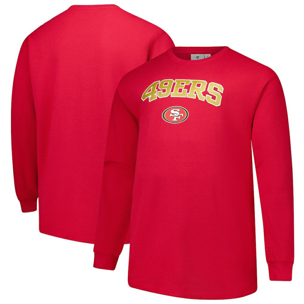 Fanatics San Francisco 49ers Big & Tall Thermal Long Sleeve T-Shirt Scarlet