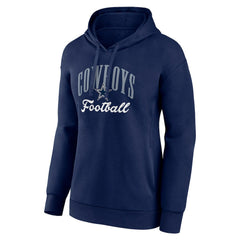 Dallas Cowboys Women's Victory Script Pullover Hoodie Navy