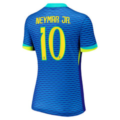 Neymar Jr. Brazil National Team Women's 2024 Away Stadium Replica Player Jersey – Blue - Nike