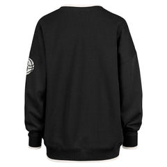 Brooklyn Nets '47 Women's Rise Wax Pack Daze '80s Oversize Pullover Sweatshirt Black | 47 brand Near Me