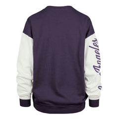Los Angeles Lakers '47 Women's Rise Andie Pullover Sweatshirt Oversized Pullover Sweatshirt Purple | 47 brand Near Me