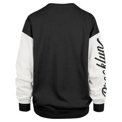 Brooklyn Nets '47 Women's Rise Andie Oversized Pullover Sweatshirt Black | 47 brand online