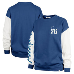 Philadelphia 76ers '47 Women's Rise Andie Oversized Pullover Sweatshirt Royal | 47 brand outlet