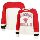 Chicago Bulls '47 Women's Curve Raglan Long Sleeve T-Shirt for sale Cream | 47 brand online