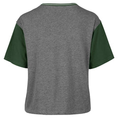 Milwaukee Bucks '47 Women's Rise Clubhouse Ziggy Color Block T-Shirt Gray | 47 brand outlet