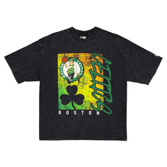 Boston Celtics Sport Classics Enzyme Washed T-Shirt Black | New Era