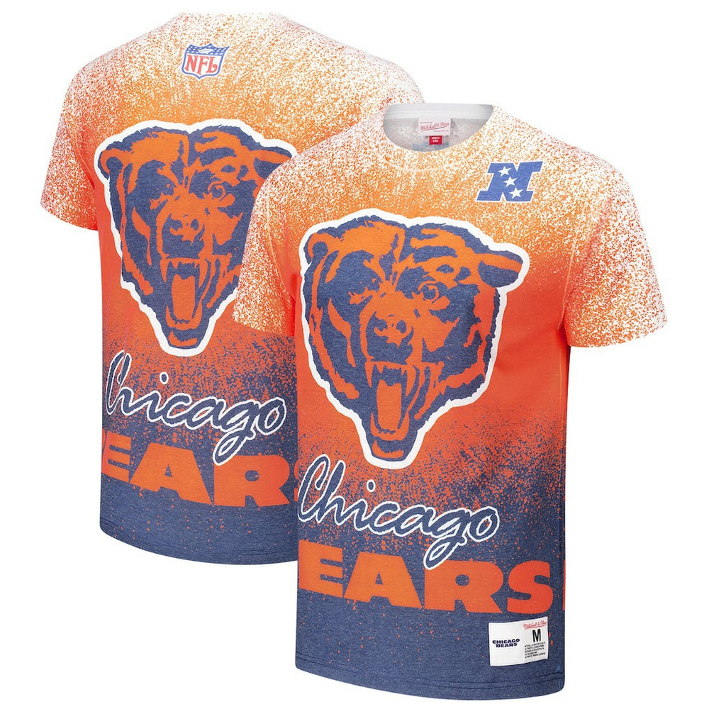Mitchell & Ness Chicago Bears Team Burst Vintage Logo T-Shirt White