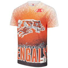 Mitchell & Ness Cincinnati Bengals Team Burst Vintage Logo T-Shirt White