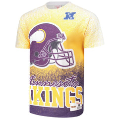 Mitchell & Ness Minnesota Vikings Team Burst Vintage Logo T-Shirt White