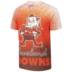 Mitchell & Ness Cleveland Browns Team Burst Vintage Logo T-Shirt White