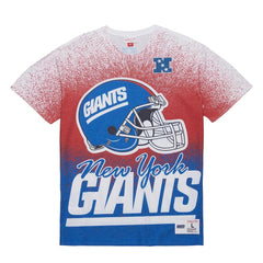 Mitchell & Ness New York Giants Team Burst Vintage Logo T-Shirt White