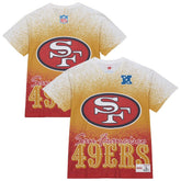 Mitchell & Ness San Francisco 49ers Team Burst Vintage Logo T-Shirt White