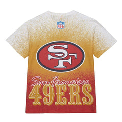 Mitchell & Ness San Francisco 49ers Team Burst Vintage Logo T-Shirt White