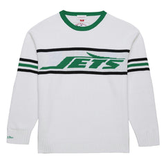 Mitchell & Ness New York Jets Throwback 1984 Pullover Sweater White