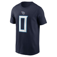 Nike Calvin Ridley Tennessee Titans Player Name & Number T-Shirt Navy
