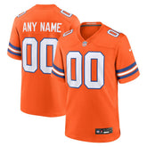 Nike Denver Broncos Youth 2nd Alternate Custom Replica Jersey Orange