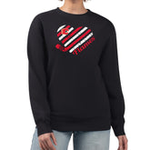 Calgary Flames G-III 4Her by Carl Banks Women's Heart Graphic Pullover Sweatshirt - Black - NHL 201411319