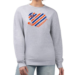 New York Islanders G-III 4Her by Carl Banks Women's Heart Graphic Pullover Sweatshirt - Heather Gray - NHL 201411364