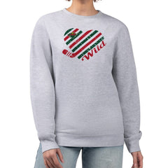 Minnesota Wild G-III 4Her by Carl Banks Women's Heart Graphic Pullover Sweatshirt - Heather Gray - NHL 201411366