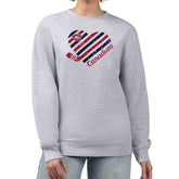 Montreal Canadiens G-III 4Her by Carl Banks Women's Heart Graphic Pullover Sweatshirt - Heather Gray - NHL 201411376