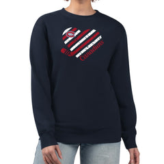 Montreal Canadiens G-III 4Her by Carl Banks Women's Heart Graphic Pullover Sweatshirt - Navy - NHL 201411381