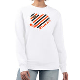 Anaheim Ducks G-III 4Her by Carl Banks Women's Heart Graphic Pullover Sweatshirt - White - NHL 201411386