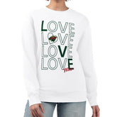 Minnesota Wild G-III 4Her by Carl Banks Women's Lots Of Love Team Logo Graphic Pullover Sweatshirt - White - NHL 201411496