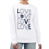 Toronto Maple Leafs G-III 4Her by Carl Banks Women's Lots Of Love Team Logo Graphic Pullover Sweatshirt - White - NHL 201411511